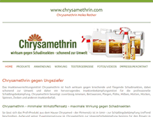 Tablet Screenshot of chrysamethrin.com